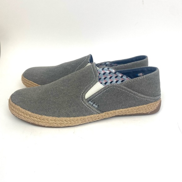 BEN SHERMAN Canvas Fabric Men's Size 9 Espadrilles Loafers Slip On Shoes - Picture 1 of 8